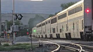 Amtraks California Zephyr 5 coming through Price Utah utah railway train fyp [upl. by Gula]