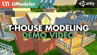 THouse Modeling with UModeler 10 in Unity [upl. by Browne206]