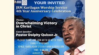 Life Testimony of Pastor Dolphy Jr  JRM Karilagan Worship Service 4th Year Anniversary [upl. by Elmore200]