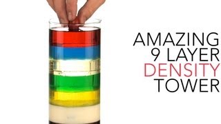 Amazing 9 Layer Density Tower  Sick Science 012 [upl. by Asseral]