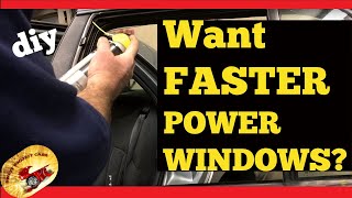 HOW TO Make Your Power Windows Move UP amp Down FasterU WONT BELIEVE YOUR EYES [upl. by Ferde]