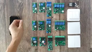 EACHEN WIFIRF SMART RELAY MODULES WORKS WITH EWELINK AND TUYA APP [upl. by Dry319]