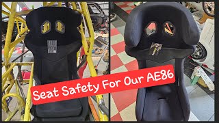 Ae86 gets a new Drag Seat psiracing ae86 [upl. by Ahcsas]