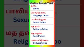 96 Vocabulary for Spoken English in Tamil vocabularyintamil spokenenglishintamil [upl. by Changaris]