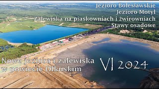 Pojezierze Olkuskie z DRONA  Nowe zalewiska i jeziora w powiecie Olkuskim  VI 2024 [upl. by Adimra]