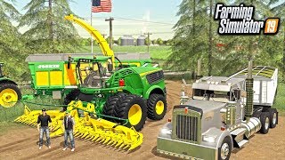 HELPING LOCAL FARMER IN NEED SILAGE HARVEST ROLEPLAY  FARMING SIMULATOR 2019 [upl. by Leuams352]