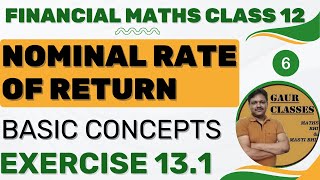 Nominal Rate of Interest  Ex 131  Financial mathematics  Applied Maths  CA Foundation [upl. by Leitman]