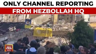 IranIsrael War India Today The Only Channel Reporting From Hezbollah HQ In Beirut Lebanon [upl. by Charlet]