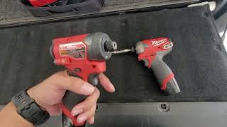 M12 Fuel Impact Driver vs M12 Fuel Surge Impact Driver [upl. by Reinertson717]