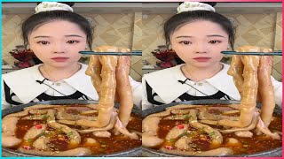 ASMR CHINESE MUKBANG FOOD EATING SHOW 요리 먹방  이거 맛있네 칼비빔국수 vlog215 [upl. by Ainahtan]