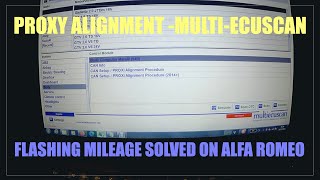 Flashing mileage on Alfa Romeo Giulietta SOLVED  Proxy allignment using multiecuscan Fiat [upl. by Burnside906]