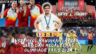 SPANYOL KAWINKAN GELAR EURO DENGAN OLIMPIADE PARIS 2024 USAI KALAHKAN TUAN RUMAH PERANCISfootball [upl. by Akerboom]