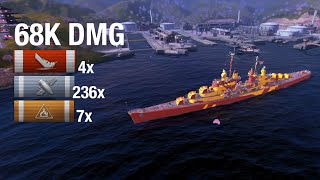 quotWOWS BLITZ CHUMPHON 68K DMGquot wowsblitz worldofwarshipsblitz [upl. by Haronid]