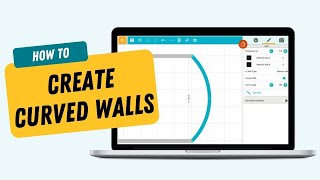 Create Curved Walls  RoomSketcher App [upl. by Gennaro]