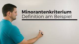 Minorantenkriterium Definition am Beispiel KonvergenzDivergenz von Reihen [upl. by Sexton]