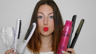 Haarstyling Routine  Review GHD Glätteisen  Beauty  honeylenchen [upl. by Dyolf26]