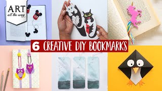 6 Creative DIY Bookmarks  Simple Bookmark Ideas  How to make a bookmark [upl. by Olly782]