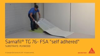 Sarnafil® TG 76 FSA quotFelt Self Adheredquot [upl. by Emmerich]