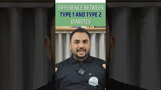 Type 1 and Type 2 Diabetes Difference shorts shortvideo healthandmedicineshindi healthtips [upl. by Aetnuahs533]