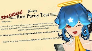 Bao takes The Rice Purity Test [upl. by Datnow222]