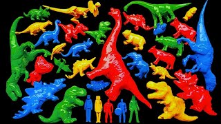 Black TRex attacks on Dinosaurs and caged them  Gorilla rescue the Dinosaurs From Black TRex [upl. by Nalat]