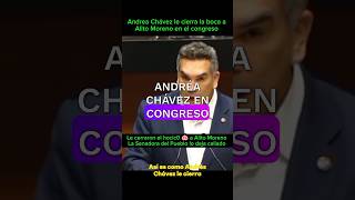 Andrea Chávez le cierra el hocico 🐽 a Alito Moreno en el congress noticias information info [upl. by Barnard515]