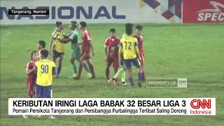 Keributan Iringi Laga 32 Besar Liga 3 [upl. by Schinica528]