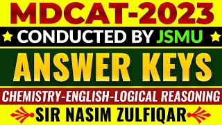 MDCAT 2023 Answer Keys Explained [upl. by Johnson]