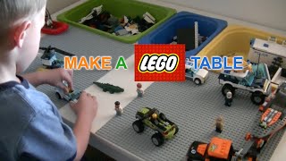 How to make a Lego Table  DIY  JustGiveItaGo  Awesome [upl. by Htur]