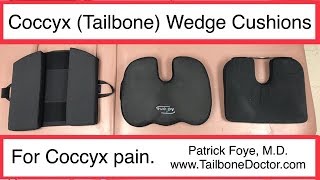 Coccyx Wedge Cushions for Tailbone Pain Coccyx Pain [upl. by Seabury]