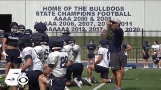 Greenwood football team looking to become backtoback 6A state champions [upl. by Euqirrne]