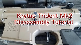 Airsoft Krytac Trident mk2 Disassembly  InternalExternal [upl. by Tally]