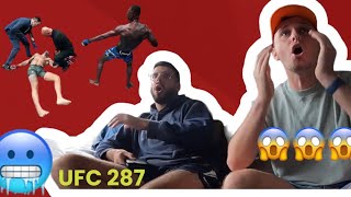 Reaction to UFC 287 Israel Adesanya KO vs Alex Pereira 😱 [upl. by Alena]