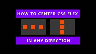 CSS Flex how to center items vertically and horizontally [upl. by Cortie490]