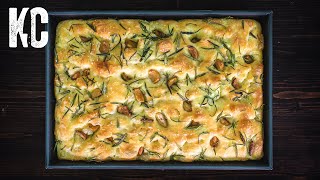 AMAZING FOCACCIA BREAD  How to Make it in 6 Easy Steps [upl. by Llerrud]