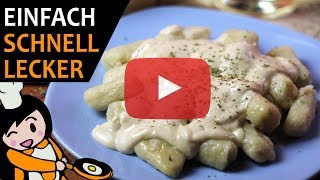 KnoblauchGnocchi mit Käsesoße  Rezept Videos [upl. by Atiuqaj677]