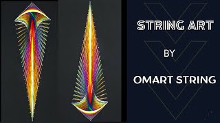 String ArtHow To Make Easy String Art Shooting StarDIY [upl. by Yme]