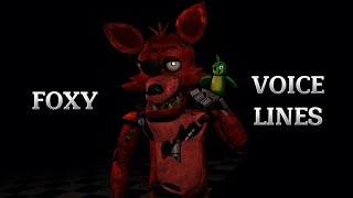 FNAFPD3FOXY VOICE LINESFNAF ANIMATIONSHORT [upl. by Iralam]