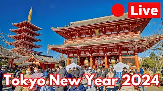 Tokyo LIVE New Years Day 2024 [upl. by Nylirrej198]