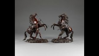 19th Century bronze Marley Horses [upl. by Lsil948]