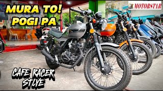 PINAKA MURANG CAFE RACER STYLE  CAFE 150 V2  SPECS FEATURES AND PRICE REVIEW [upl. by Nally]