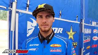 Aaron Plessinger Interview at Washougal  Moto Newscom  Professional Motocross Racing [upl. by Stinson197]