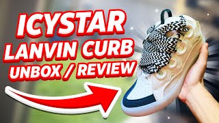 LANVIN CURB SNEAKER UNBOXING  ON FEET  ICYSTAR REVIEW [upl. by Liw933]