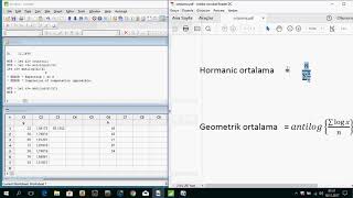 minitab 3  Geometrik ortalama ve Harmonik ortalama nasıl hesaplanır [upl. by Miarzim]