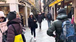 Venice Italy Street walking Nov 2024 [upl. by Eitnom]