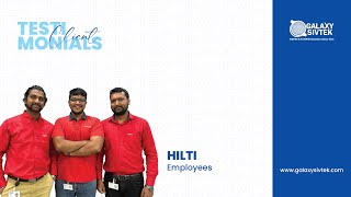 Customer Testimonials  Hilti [upl. by Aitnwahs]