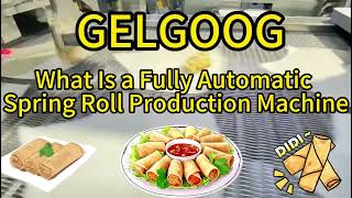 What Is a Fully Automatic Spring Roll Production line [upl. by Eahsat]