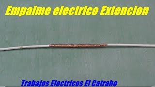 Empalme Electrico Extencion [upl. by Odrareg]