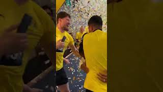 Dortmund players give Haller a heros reception [upl. by Georgy]