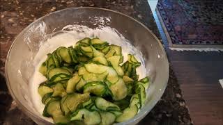 Uborkasaláta Hungarian Cucumber Salad [upl. by Aikit808]